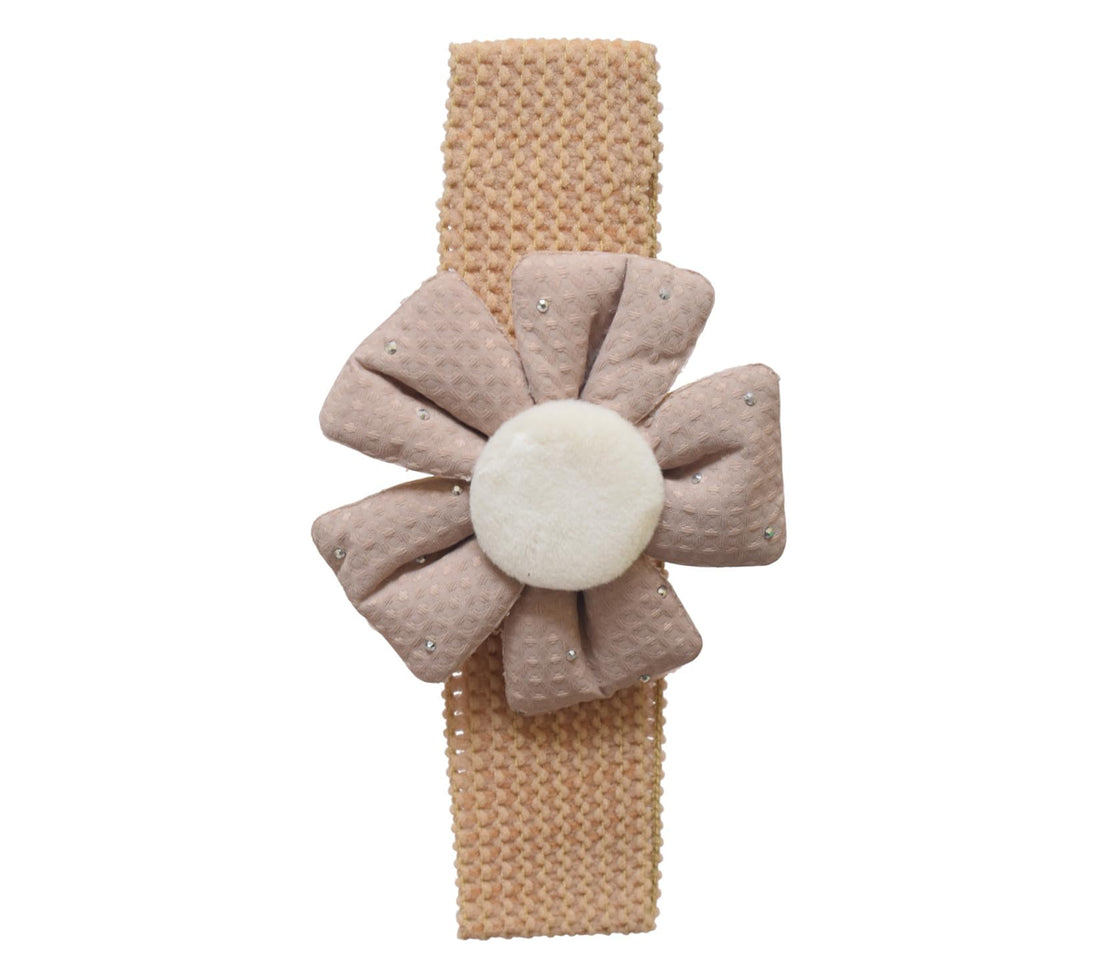 Daphne Girls' Rose Hairband - Biege