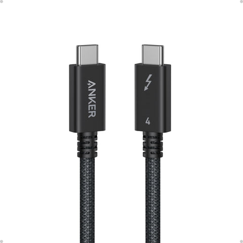 Anker Prime Thunderbolt 4 Cable, 3.3 ft USB C to USB C Cable, 240W Charging, 40Gbps Data Transfer, Supports 8K/4K Displays, for iPhone 16 Series, MacBook Air, iPad, Samsung, Black, 18 Months Warranty