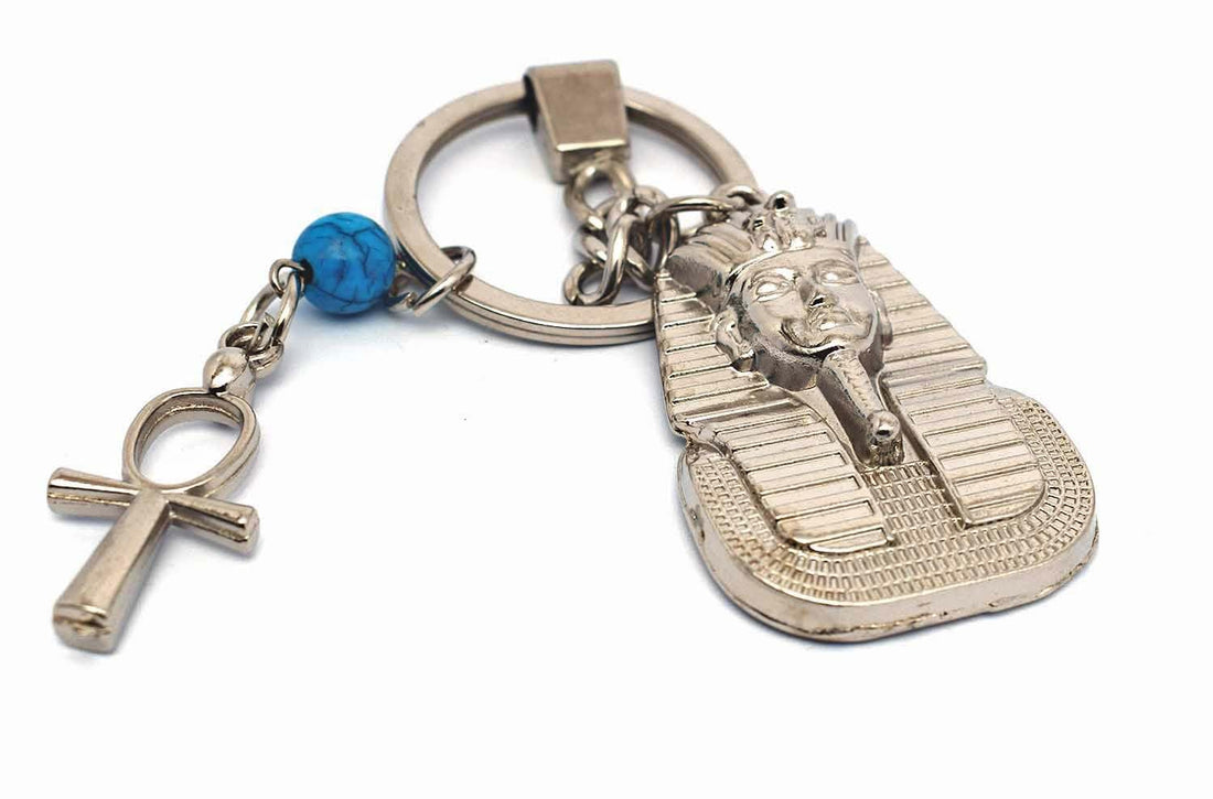 immatgar pharaonic king Tutankhamun keychain key ring ancient Egyptian souvenirs gifts for men and women from egypt