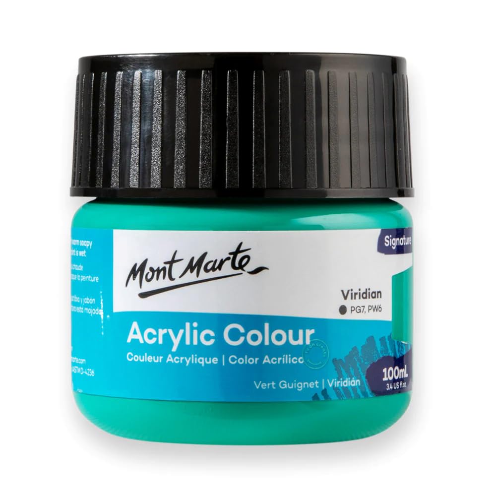 Monte Marte MSCH1025 Acrylic Colour Paint 100 ml, Viridian