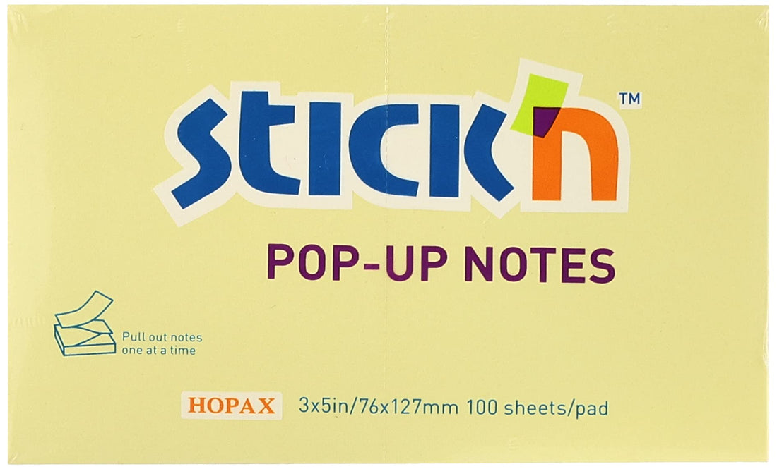 Stick'n Hopax 3"x5" pop-up notes