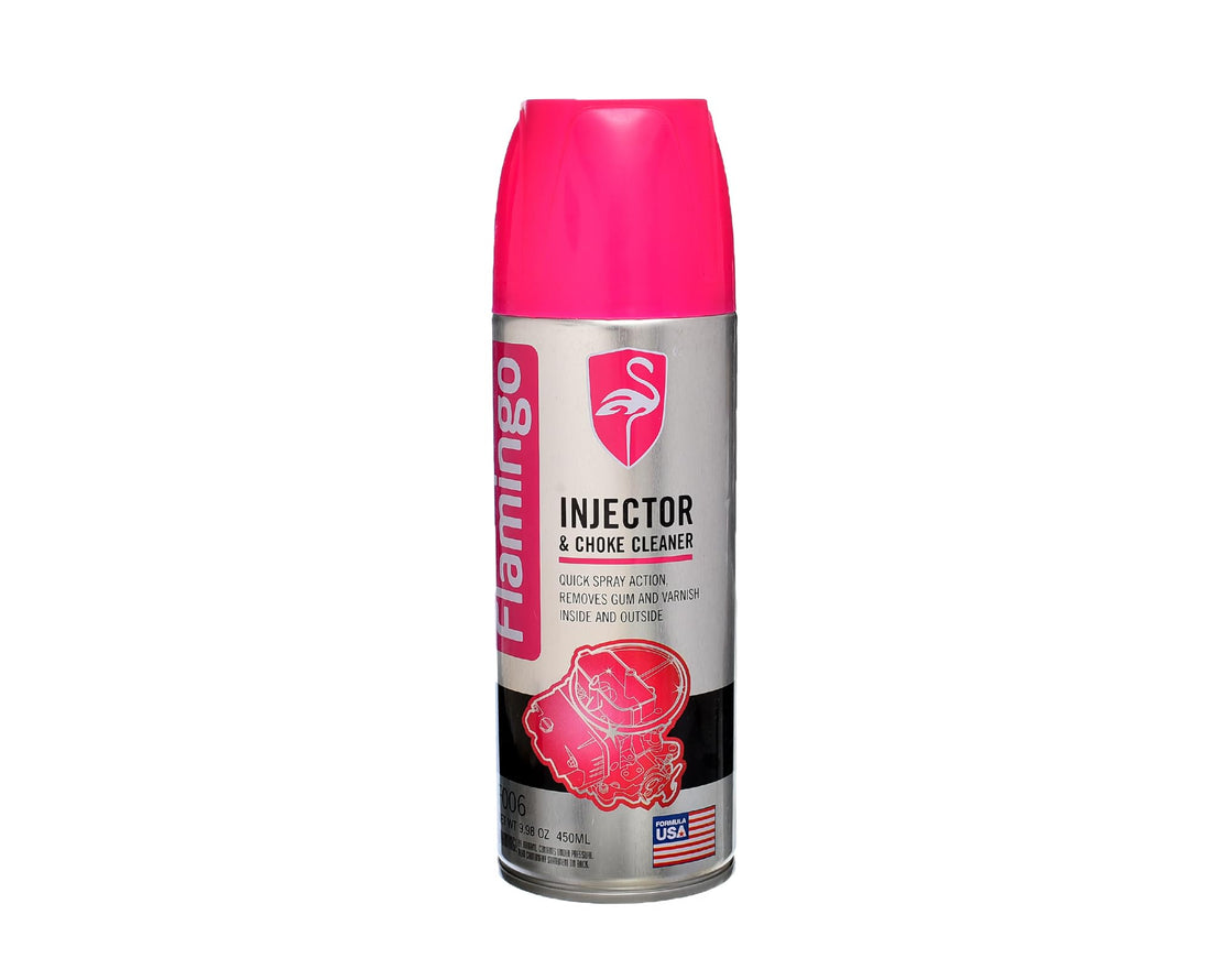 FLAMINGO CARCARE TECH FLAMINGO INJECTOR CLEANER, CHOKE CLEANER, F006, 450ML, منظف الحاقن, مساعد التشغيل
