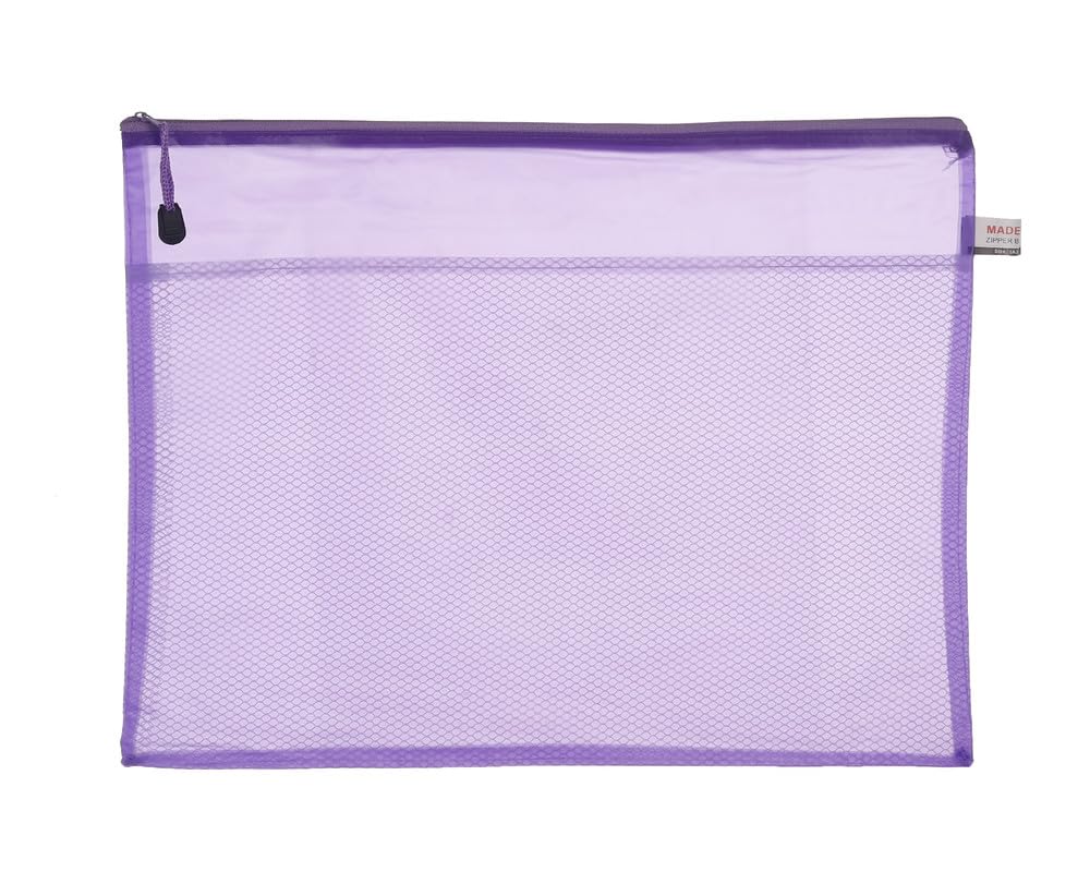 3A A3-1007 Plastic Zipper File 30 * 42 cm 1 Piece - Mauve