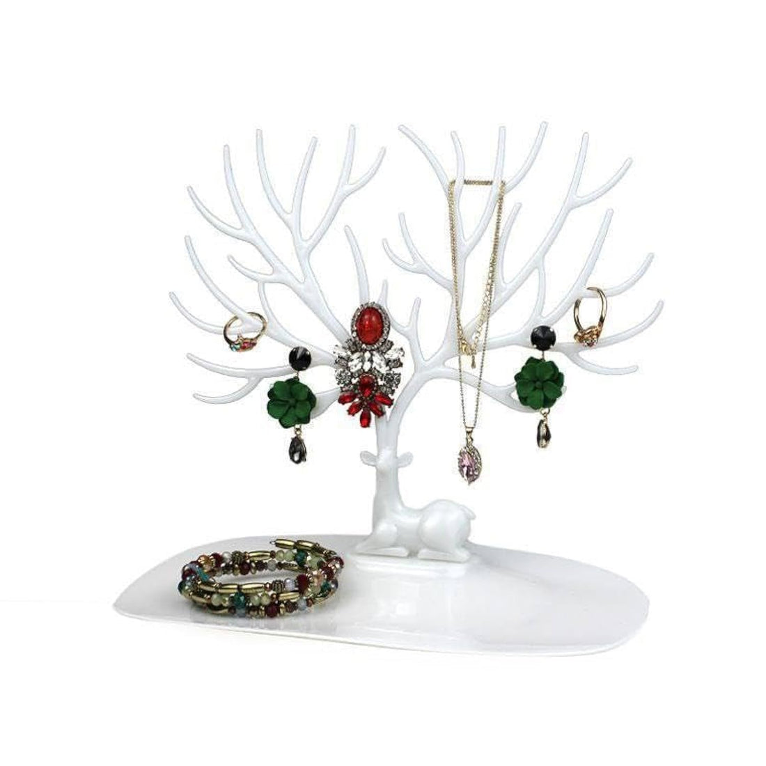 Eagleshop Plastic Deer Tree Accessories Jewelry Stand and Key Holder Organizer (1 Piece Only) Get It - igle shop..