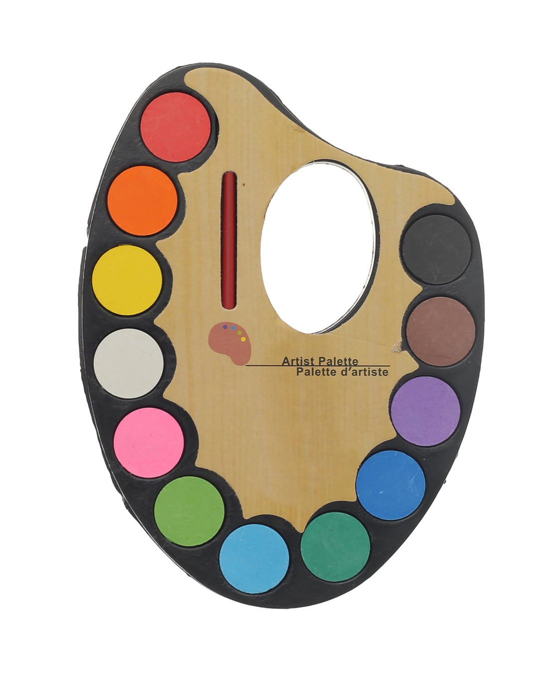 Elmaayergy 1223 KS-76 Small Oval Watercolor Paint Palette, Made With Premium Material For Durability And Long-Lasting Use - Multi Colour
