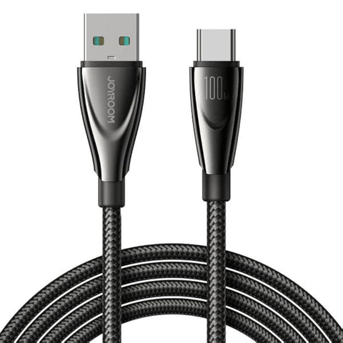 Joyroom SA31-AC6 Pioneer Series Charging Data Type-C USB Cable 3A Fast Charging 100W, 1.2m - Black|12 Months Warranty