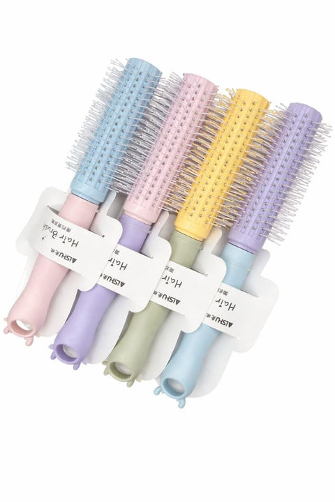 Pastel Hair Brush for Detangling & Styling – Vent Paddle Brush with Flexible Bristles, Lightweight Anti-Tangle Hairbrush for All Hair Types (Color May Vary)