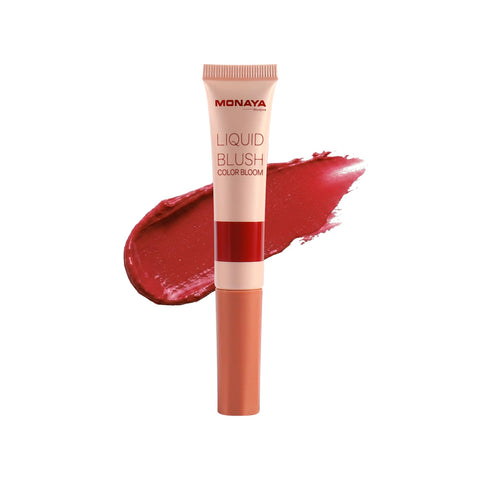 Monaya S008 Instant Liquid Blush – Lightweight Liquid Formula with Natural Glow, Seamless Blend, Buildable Color from Soft to Bold, Long-Lasting Wear (S201)