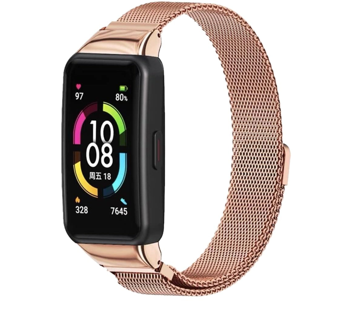 Metal Strap For Honor Band 6 / Huawei Band 6 Smart Stainless Steel Wristband Bracelet For Huawei Band 6 Replacement Wristband Bracelet By Next store
