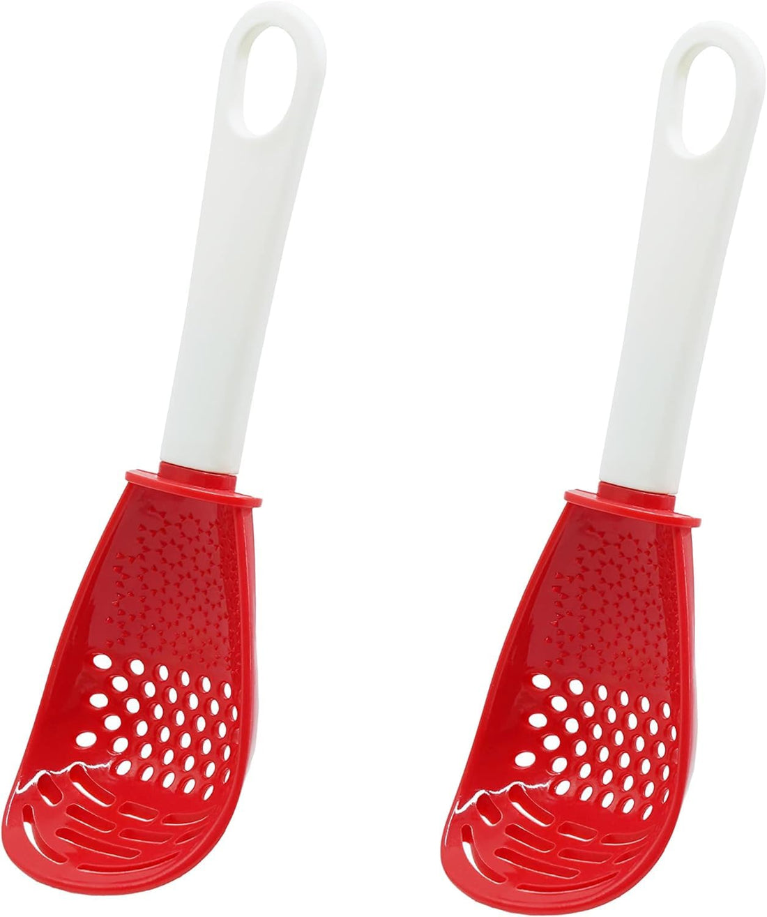 Multifunctional Kitchen Spoon with Masher Grater Strainer Whisk Whisk Rice Vegetable Fruit Strong Plastic Kitchen Tool