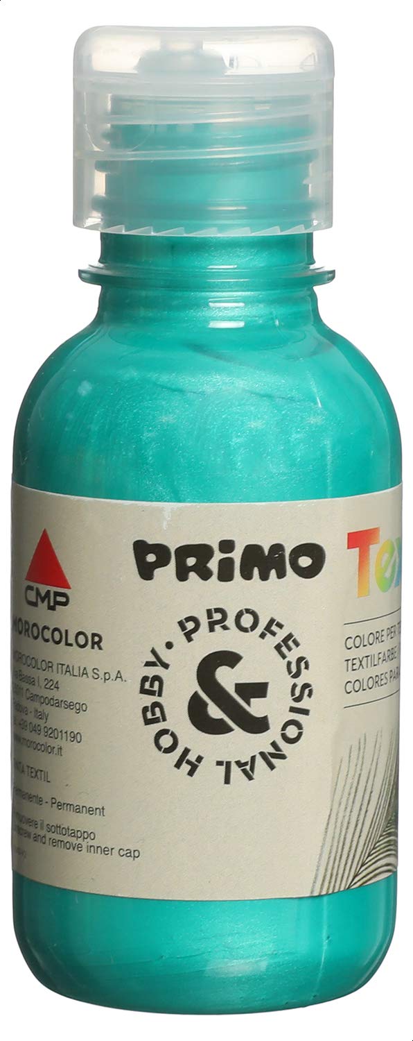 Primo 410txm125 610 textile acrylic paint, 125 ml, metallic green