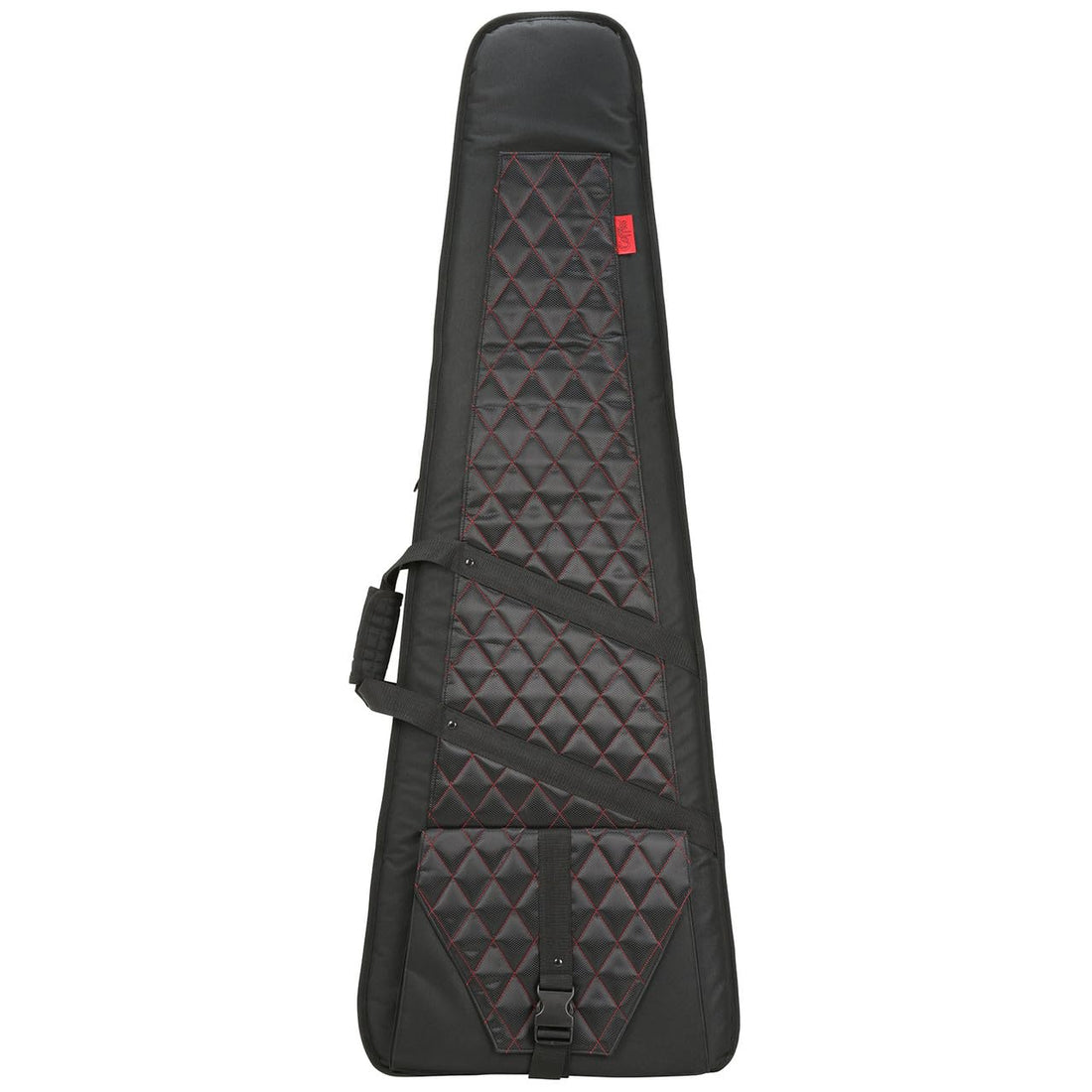 BLACK - DELUXE TEAR DROP ELECTRIC BASS GUITAR CASE Shoulder Bag for Electric Base Guitar Padded Extra Strong Shockproof