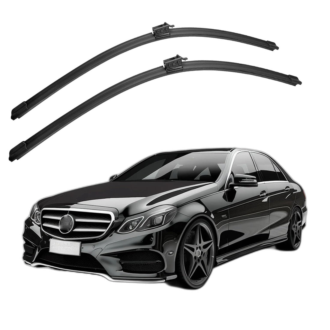 Windshield Wiper Blades Set of 2, Natural Rubber, Compatible with M-Benz (W212-24/22 Inch)