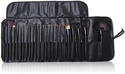 Blush Blooming Makeup Brushes - 24 Pieces, Black