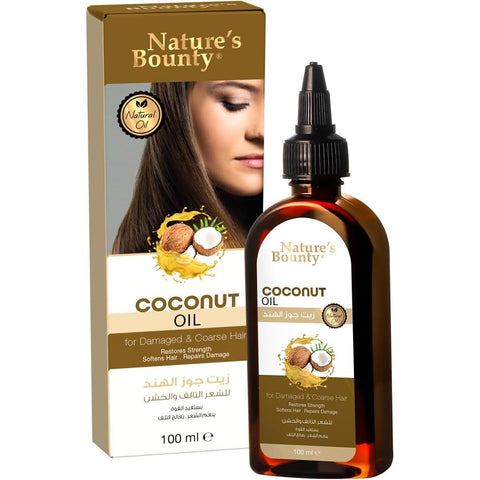 Nature's Bounty - Natural Oil, Nourishing & Strengthening, 100 ML (Coconut Oil For Damaged & Coarse Hair)