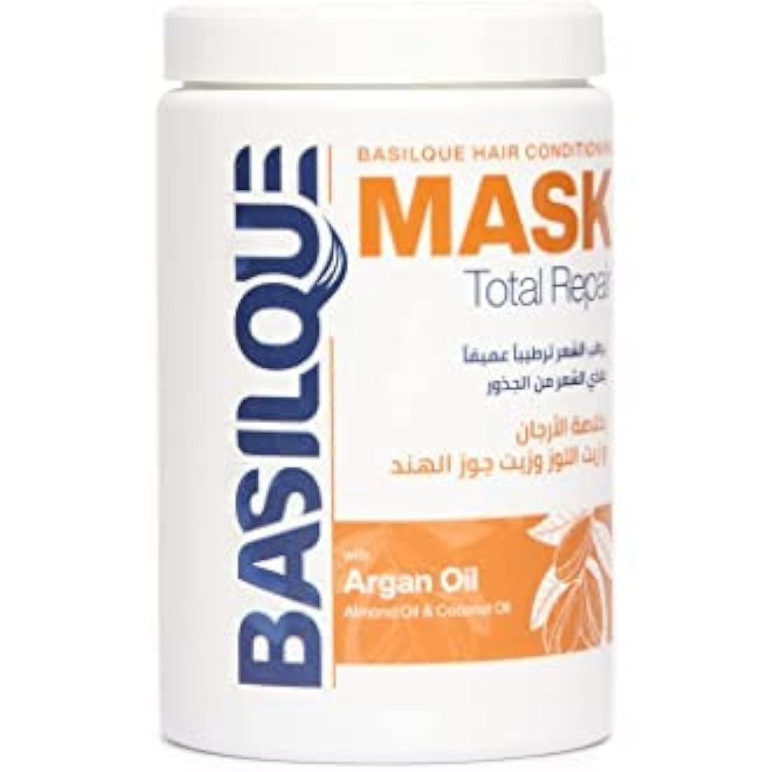 Basilque hair conditioning mask with argan oil, coconut oil and almond oil, 1000 ml
