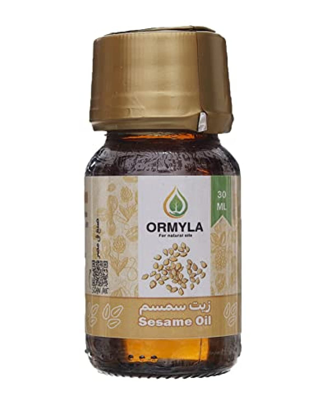 Ormyla Sesame Oil Raw Virgin for Hair, Face and Body, 30 ml