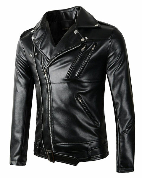 Genuine Leather Jackets Latest Models 2026 Harley Jacket B White & Black
