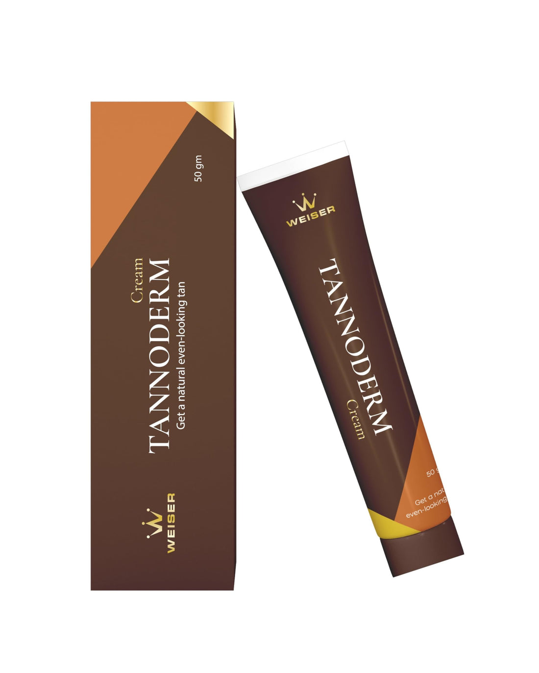 WEISER Tannoderm Cream, Natural Even-looking Tan, 50 gm