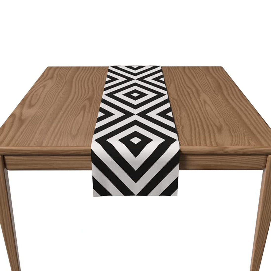 ART MOOD HOME Canvas Mono runner Black *White 35x140 CM
