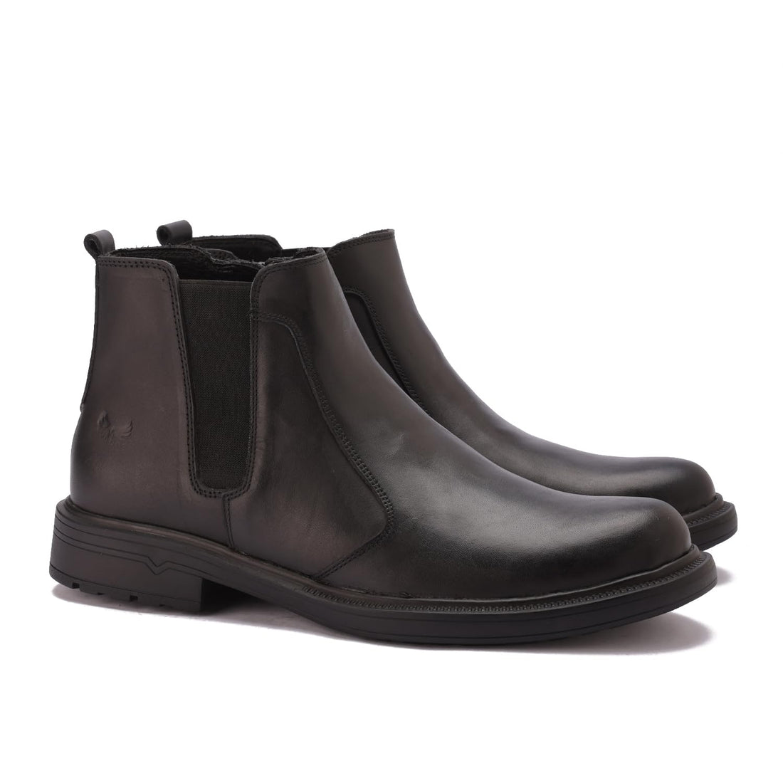 Half Boots For Men Premium Zipper Genuine Leather Elegant Rubber Sole Slip Resistant