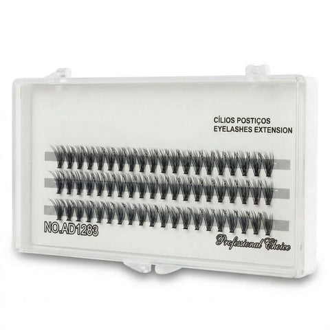 60 PCS - Extensions Individual Lash Volume 6D mink - FREE EYELASHES - Natural Eyelashes 6D -(GOLD -20P-0.07)-ONE BY ONE