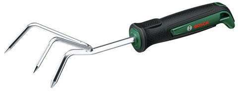 Bosch Garden Hand Tool Garden Cultivator (Hand Cultivator, for Loosening and Airing The Soil in Flowers, Robust, Stainless Steel, Soft Grip, Ergonomic Design)