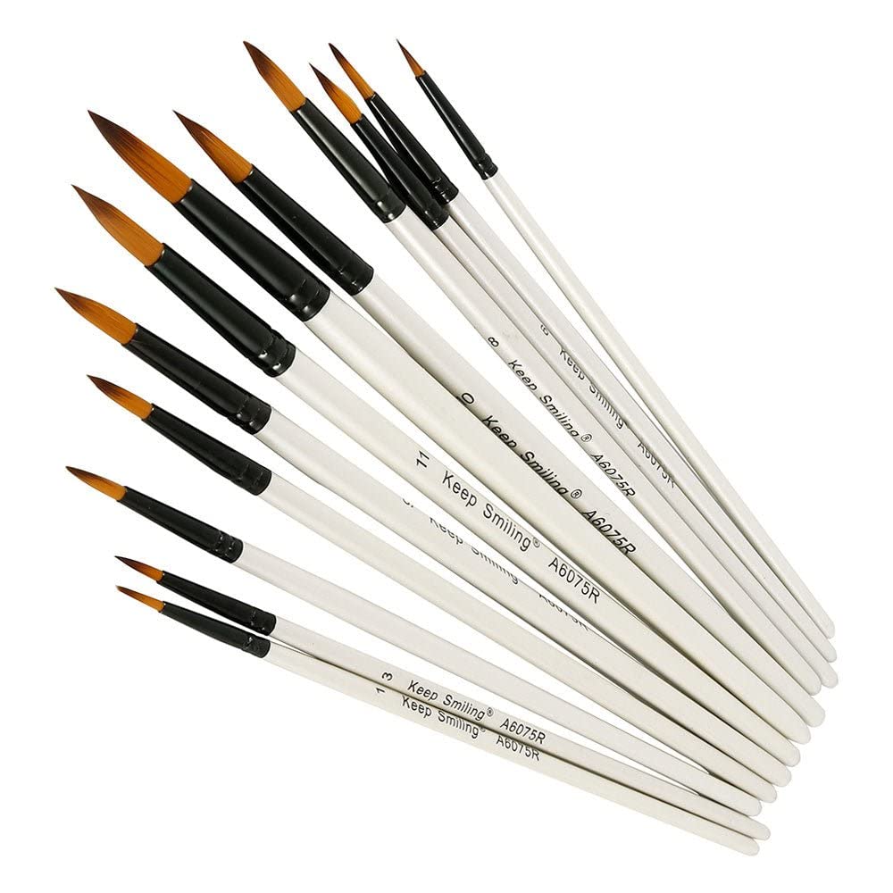HS Keep Smiling Round Brush Set of 12