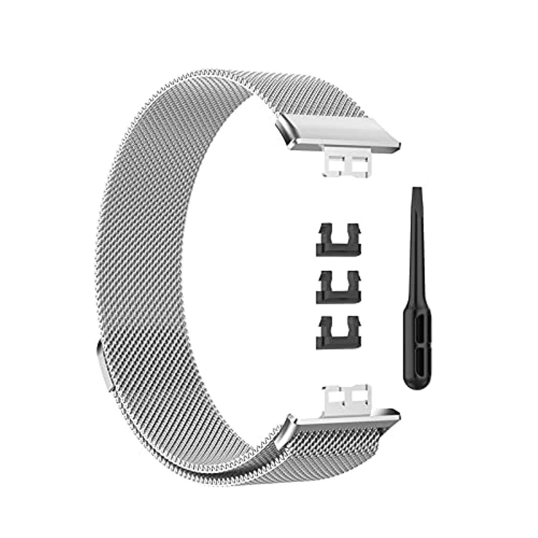 Milanese Replacement Strap for Huawei Watch Fit - Silver, Unisex