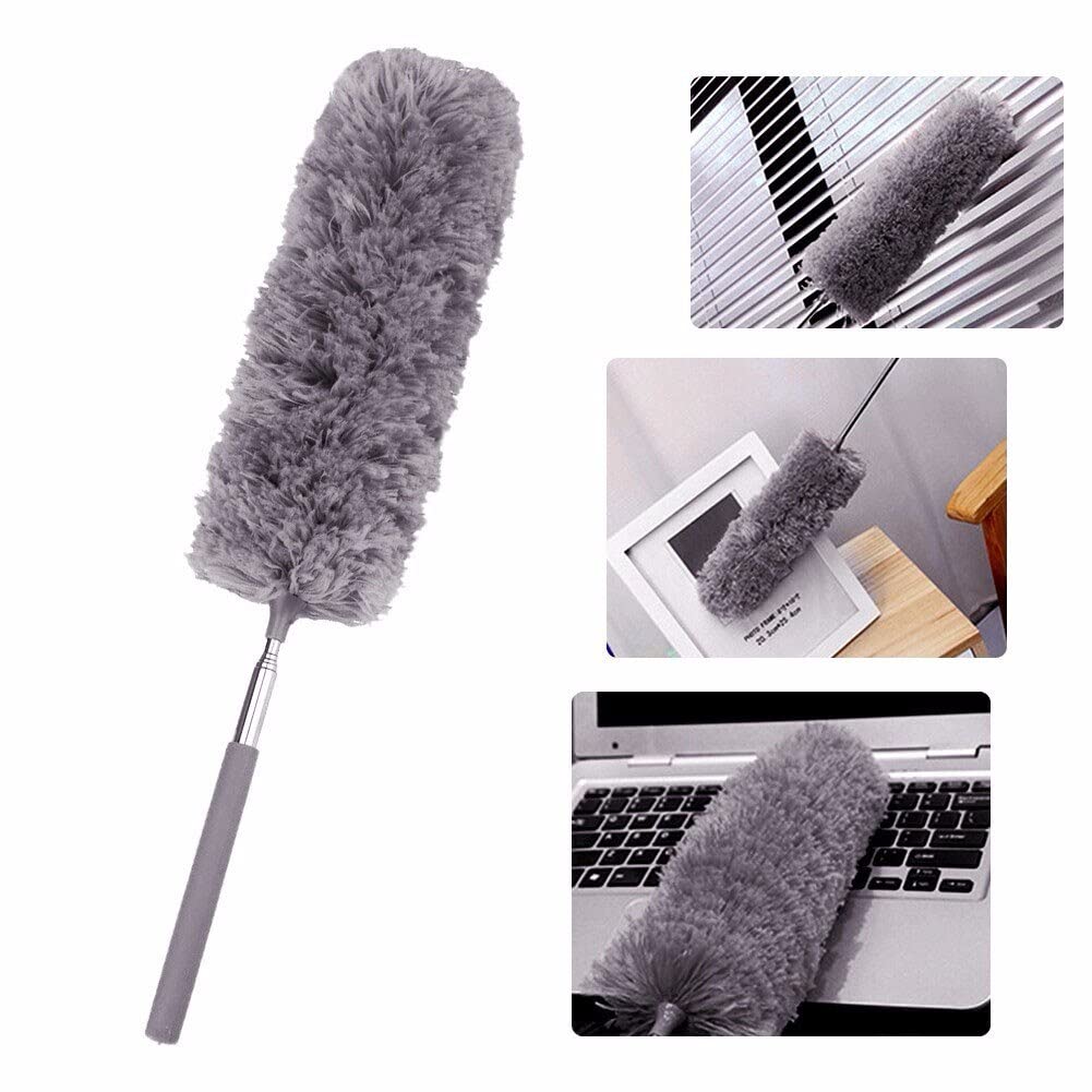 Adjustable Stretch Extend Microfiber Feather Cleaning Brush