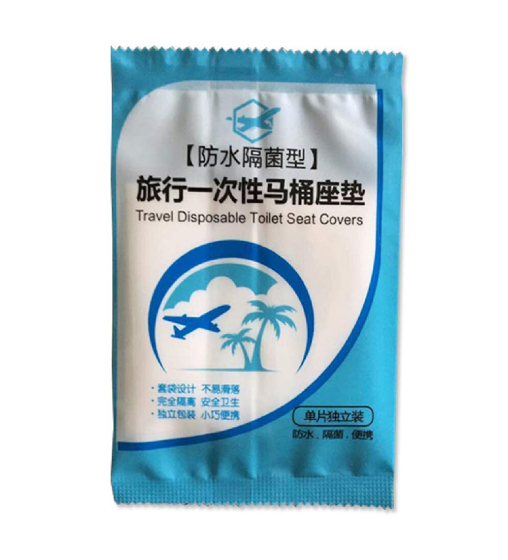 50 Pcs Toilet Disposable Sticker,Universal Sticker Seat Cover Business Travel Stool Set