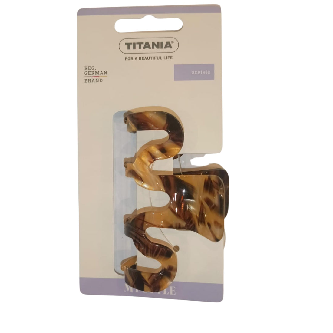 Titania 8213 Acetate Hair Clip, 8 cm Size