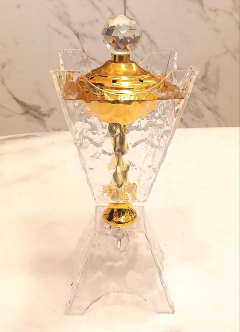 Acrylic Arabian Incense Burners metal Vintage Arabic Burner,Middle Eastern Incense Holder- Incense Burner Bakhoor Suitable For Arabian Oud,Home, Hotel Decor Shape 3