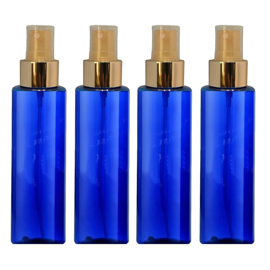4 Pieces Fine Mist Spray Bottle Set 120ml Refillable Cosmetic Bottles Empty Plastic Spray Bottles Blue