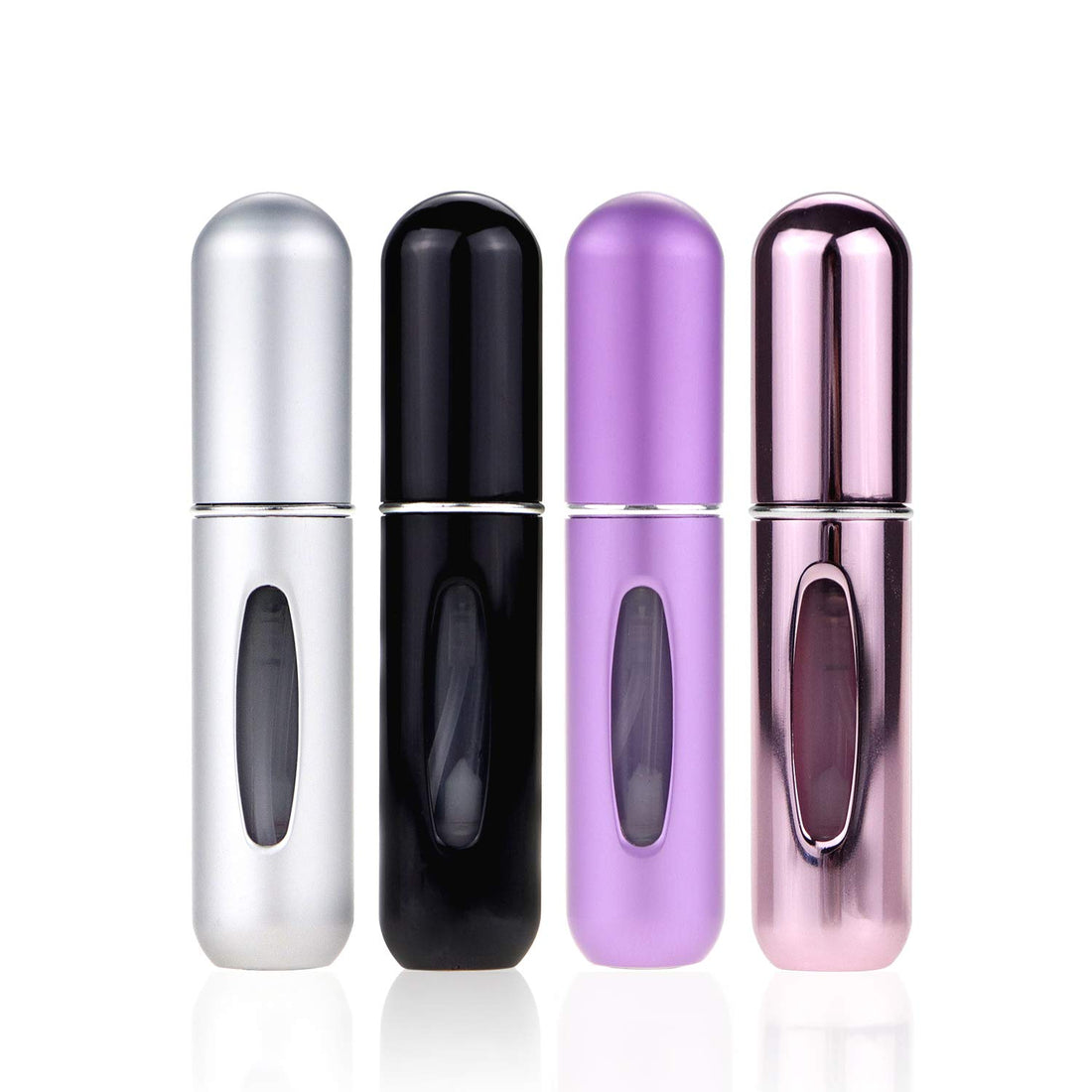 Portable Mini Refillable Perfume Atomizer Bottle, Atomizer Perfume Bottle, Scent Pump Case, Perfume Atomizer Refillable Travel 4 Pcs Pack of 5ml