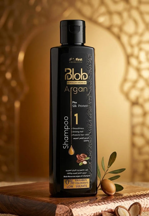Blob Protein Hair Care Set, Shampoo & Conditioner 1000ml & Serum, Sodium & Sulfate Free, For Damaged & Keratin Treated Hair (Moroccan Argan Oil Shampoo)