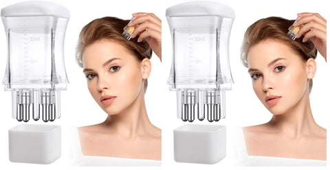 10ML- 2 in 1 Reusable Hair Oil Applicator Combo Smooth Root Comb Applicator Bottle For Scalp Oil Anti Hair Loss Lotion Dispenser Anti-Leak Salon Care Oily Hair Colouring Applicator Bottles[LEAK-PROOF]