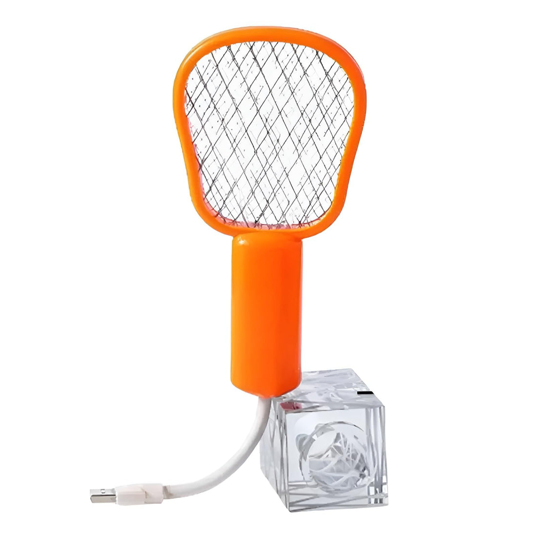USB Portable Electric Mosquito Swatter – Fly Swatter with UV Light and Sharp Electric Spark – Efficient Indoor & Outdoor Insect Killer – Multifunctional Summer Mosquito Trap (Oval)