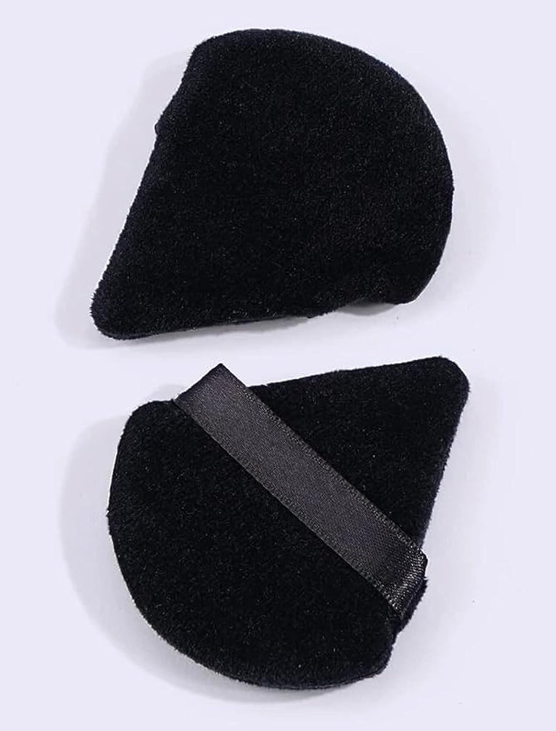 Triangle Makeup Powder Puff Sponges, Set Of 2, Reusable For Foundation And Cosmetics (Random Color)