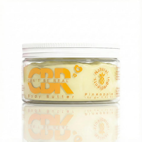 Can’t Be Real Intimate Body Butter | Edible, Moisturizing & Sensual Body Butter | Natural Skin Care & Intimacy Enhancement. (Pineapple)