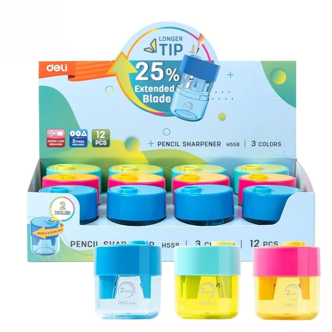 Deli EH558 School Pencil Sharpener