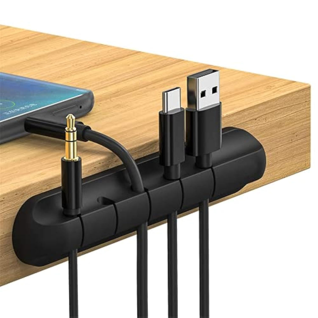 Cord Desk Holder Winder Desktop Tidy Management Silicone Cable Organizer Clips Holder for Mouse Keyboard Earphone Headset