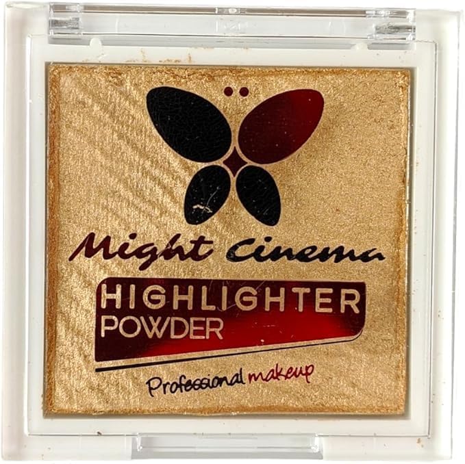 Night Cinema Highlighter Powder Professional Makeup Gold Color (101pcs 1)