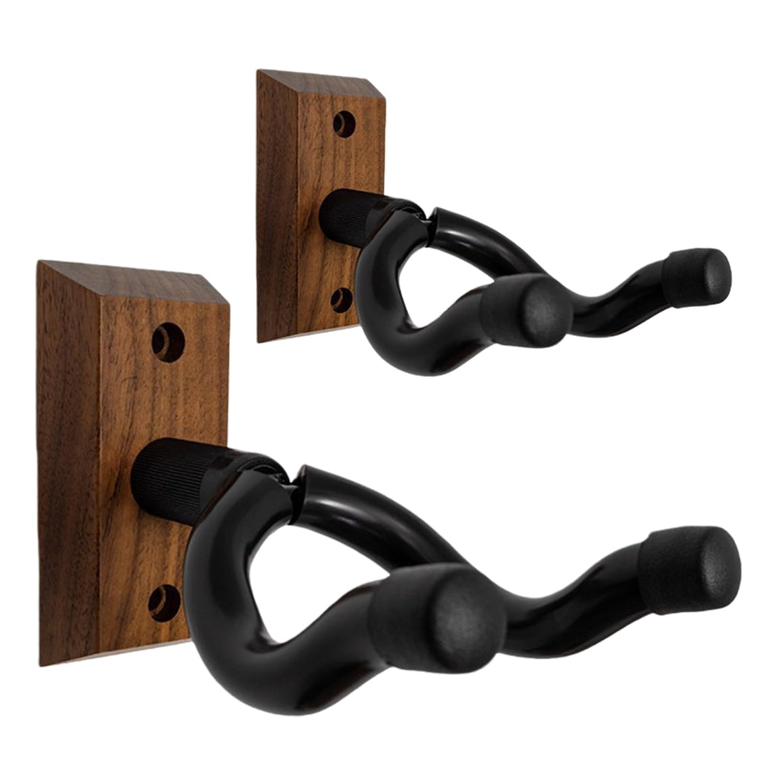 Pack of 2 Guitar Holders for the Wall, Guitar Wall Mount with Adjustable Soft Guitar Hook for Guitars of All Sizes, Universal Guitar Wall Mount for Acoustic Guitar, Electric Guitar