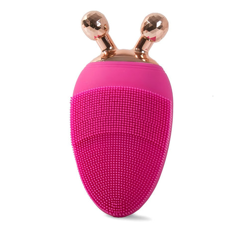 Electric Facial Cleansing Brush Deep Exfoliator Massager USB Rechargeable Full Waterproof Facial Cleansing Brush Helps Remove Blackhead Skin Rejuvenation Anti Aging Healthy and Radiant Look