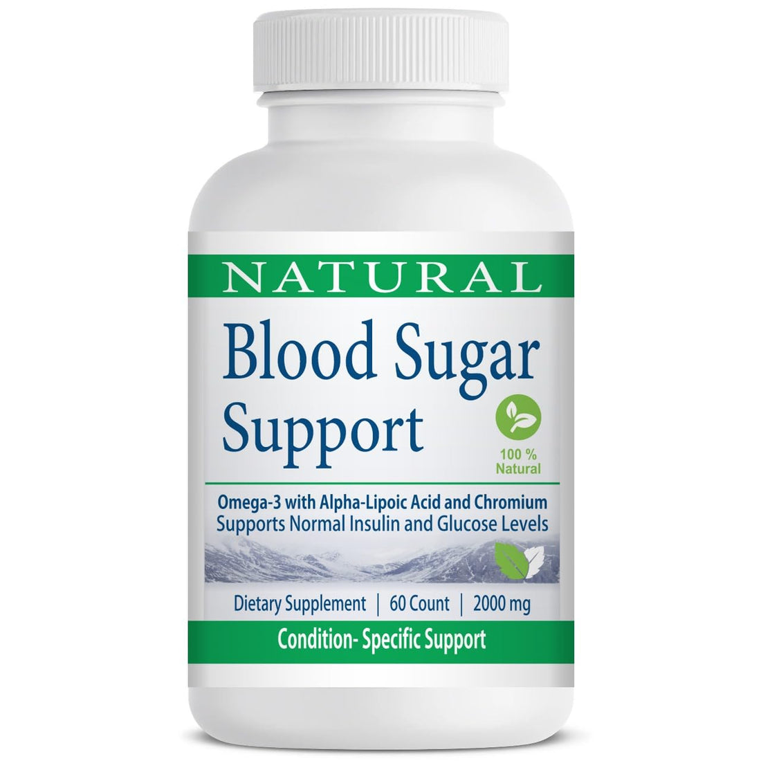 Blood Sugar 2000ml 60 Capsules Regulate Blood Sugar Levels Support Liver & Pancreas Health, Improve Insulin Response and Fight Chronic Inflammation