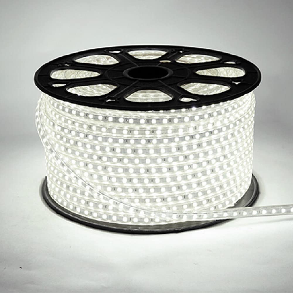 Shaheen Light White LED Strip Roll - 60 Bulbs In The Meter - High Quality Outdoor Insulation - Waterproof - For All Uses Inside And Outside The Home - 18 Months Warranty (4 Meter Roll With Socket)