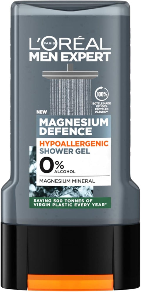 L'Oréal Paris Men Expert Magnesium Defense Shower Gel Hypoallergenic 0%