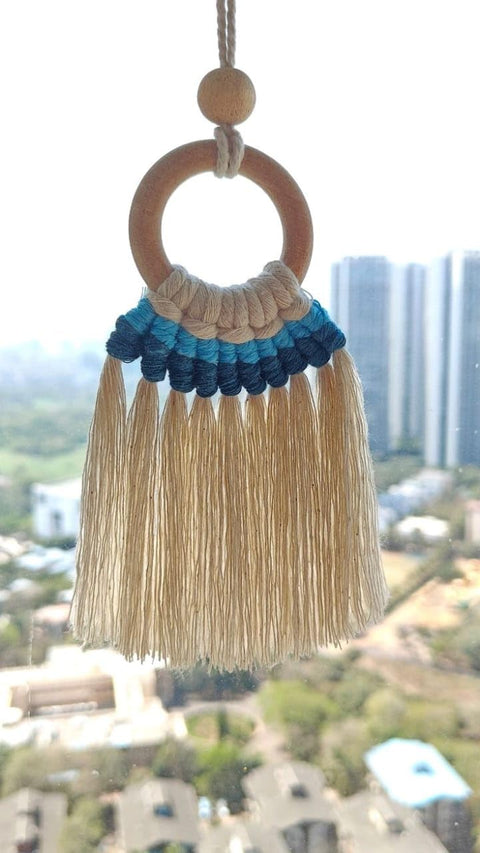 MacrameStore- Macrame Car Keychain - ميدالية عربية شغل مكرمية