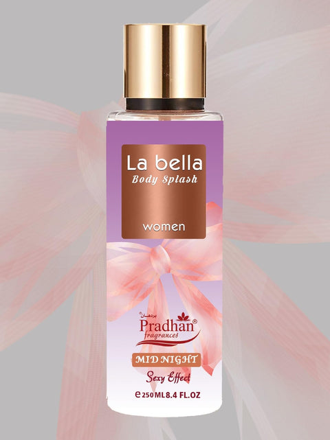 Labella Body Splash French Midnight Luxury Fragrance - All Day Long Lasting Pradhan Midnight LA Bella I Want A Body Splash Perfume for Women